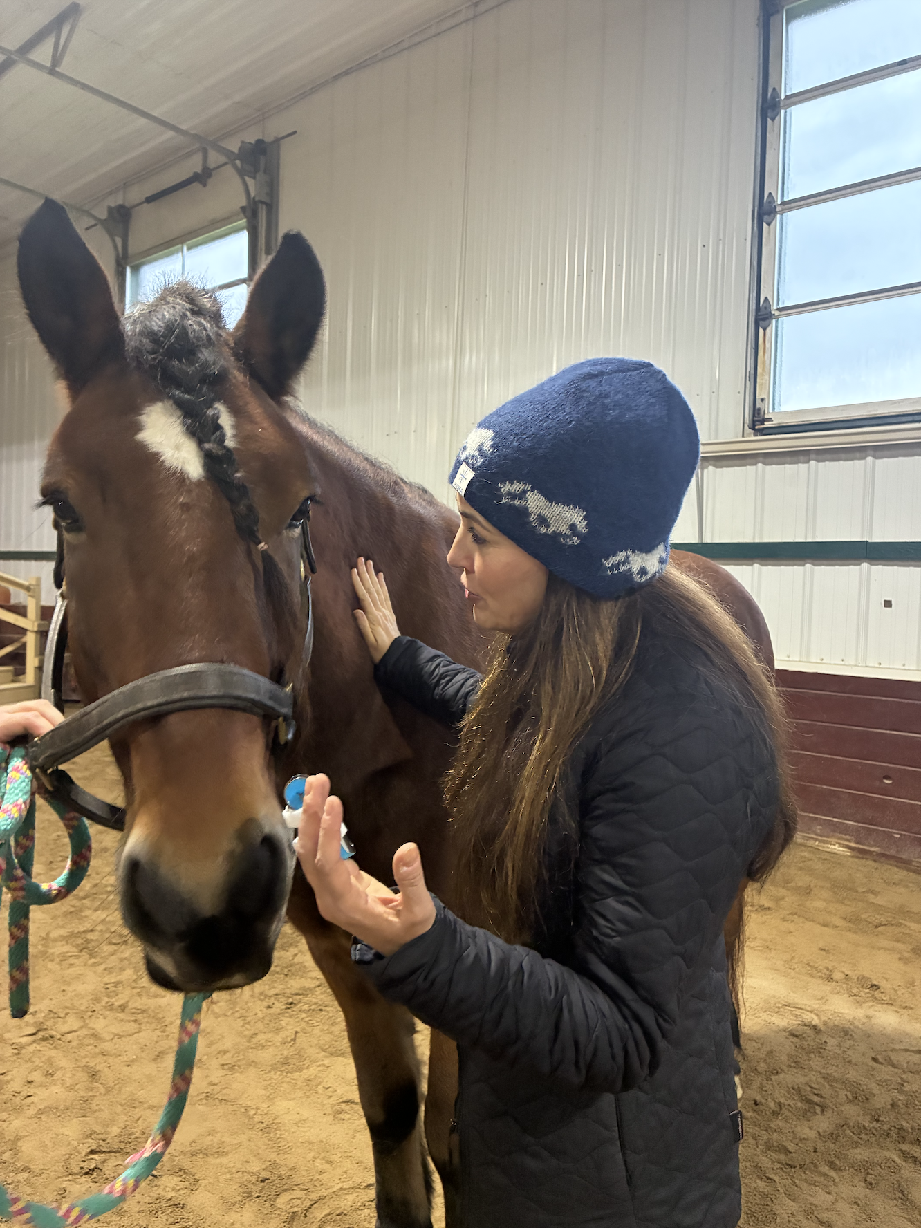 Dr. Taylor and a horse