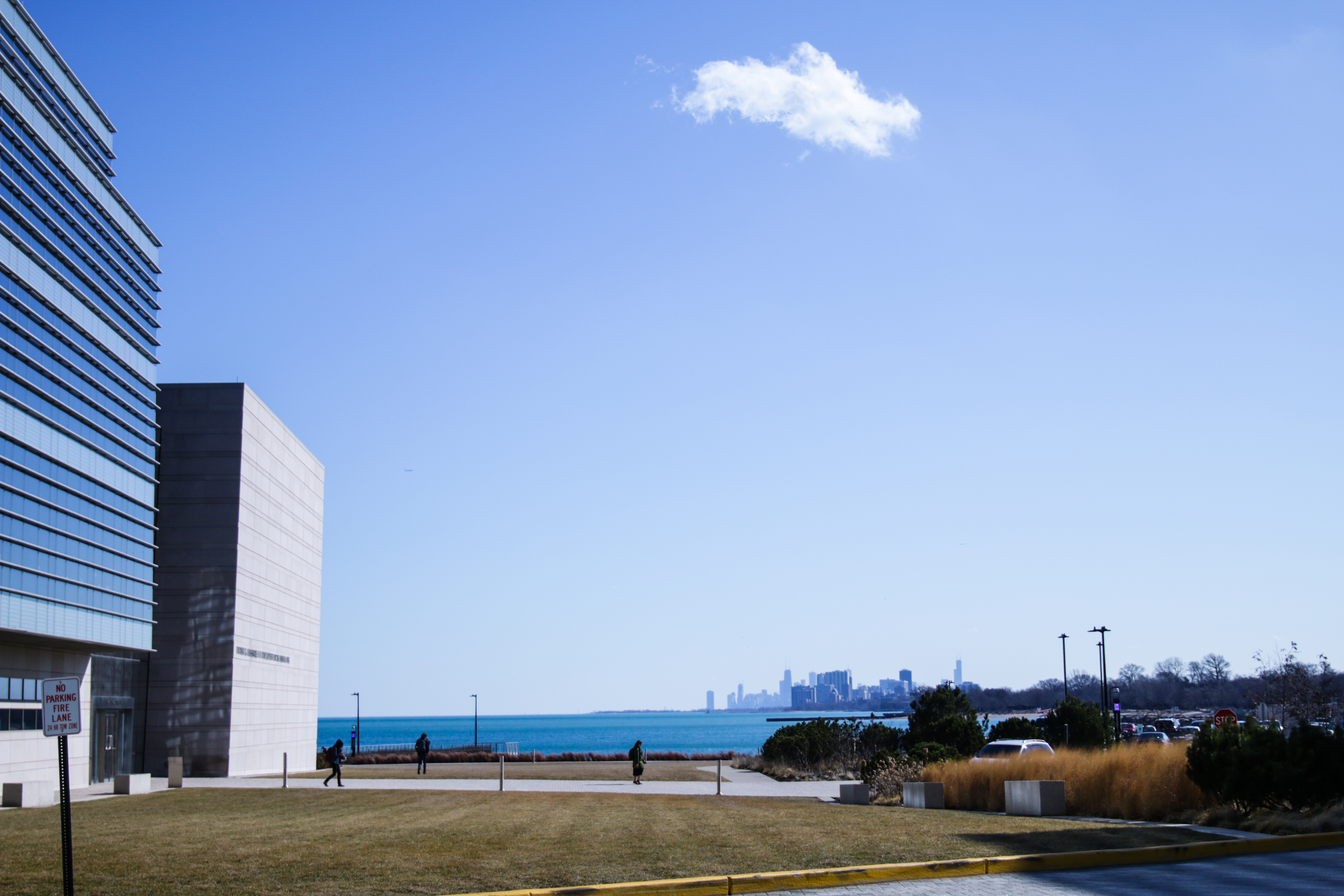 View of Chicago from the Evanston campus